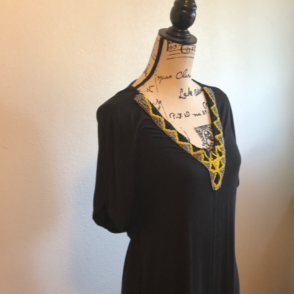 Black Maternity Maxi Dress